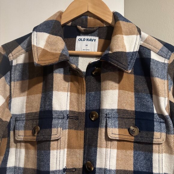 Plaid Soft-Brushed Utility Shacket for Women Sz XS - Picture 10 of 13